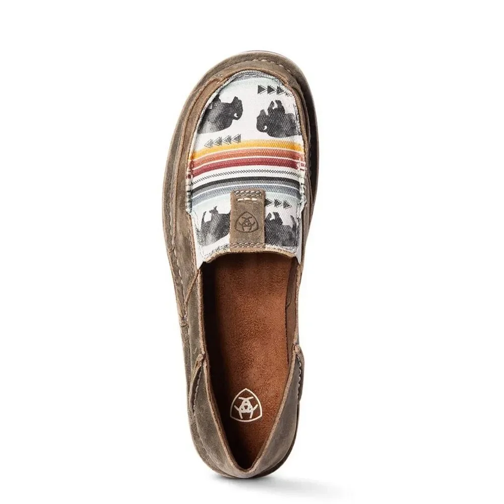 Ariat Women's Buffalo Print Cruiser slip on shoes size 6 NEW
